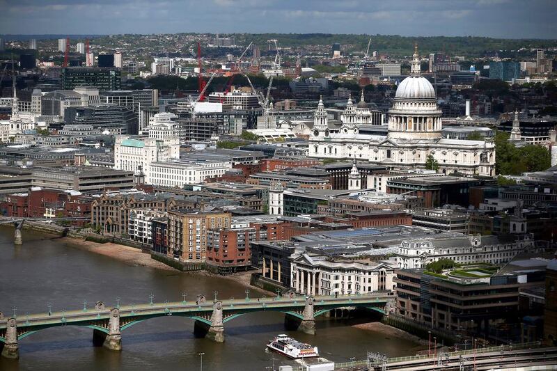 The view over St Paul's Cathedral and the River Thames from the reception of the Shangri-La Hotel. Dan Kitwood / Getty Images