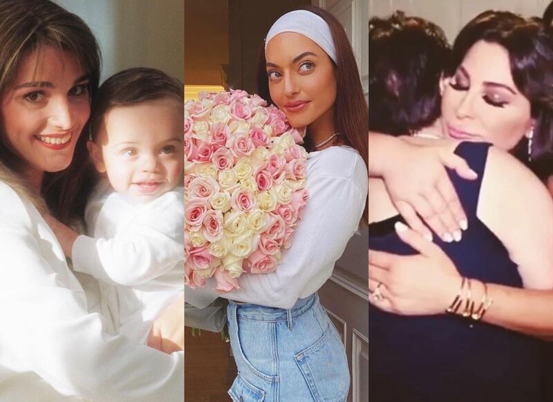 Queen Rania, Karen Wazen and Elissa were among the stars to post Mother's Day tributes. Instagram