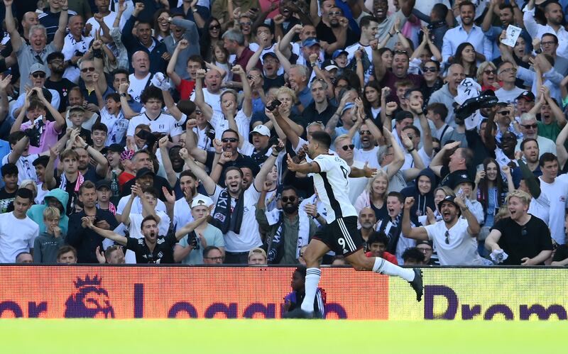 Aleksandar Mitrovic of Fulham celebrates. Getty