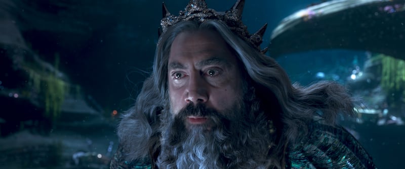 Oscar-winner Javier Bardem plays King Triton