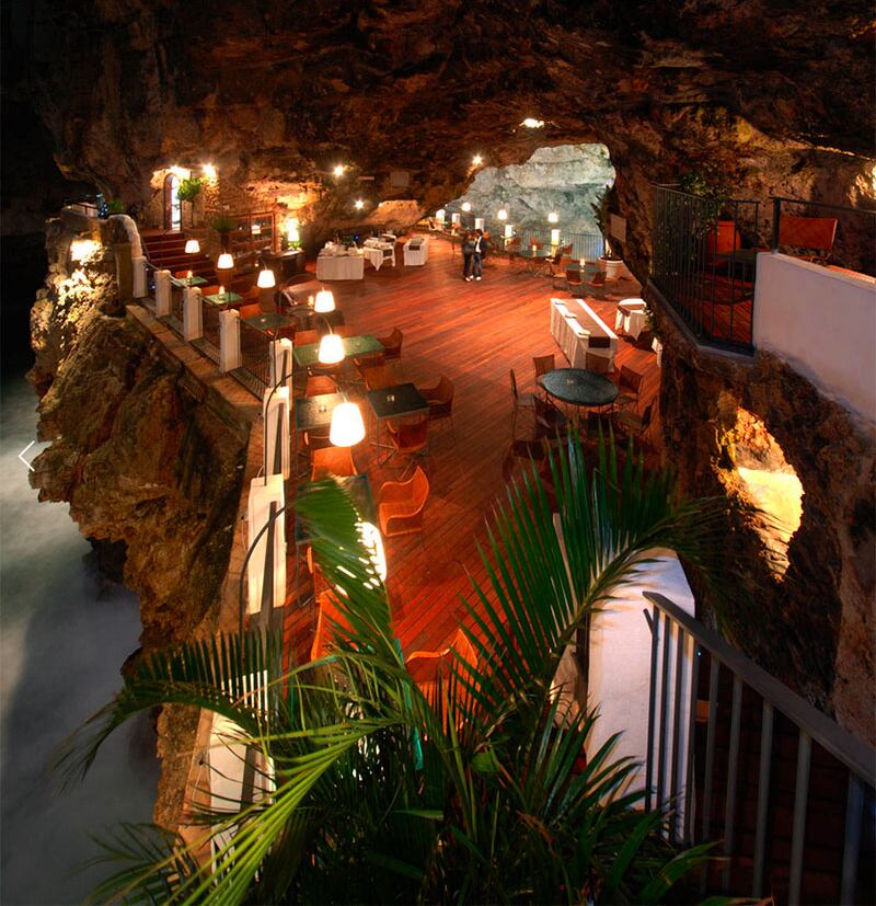 Grotta Palazzese, Italy. Courtesy Grotta Palazzese