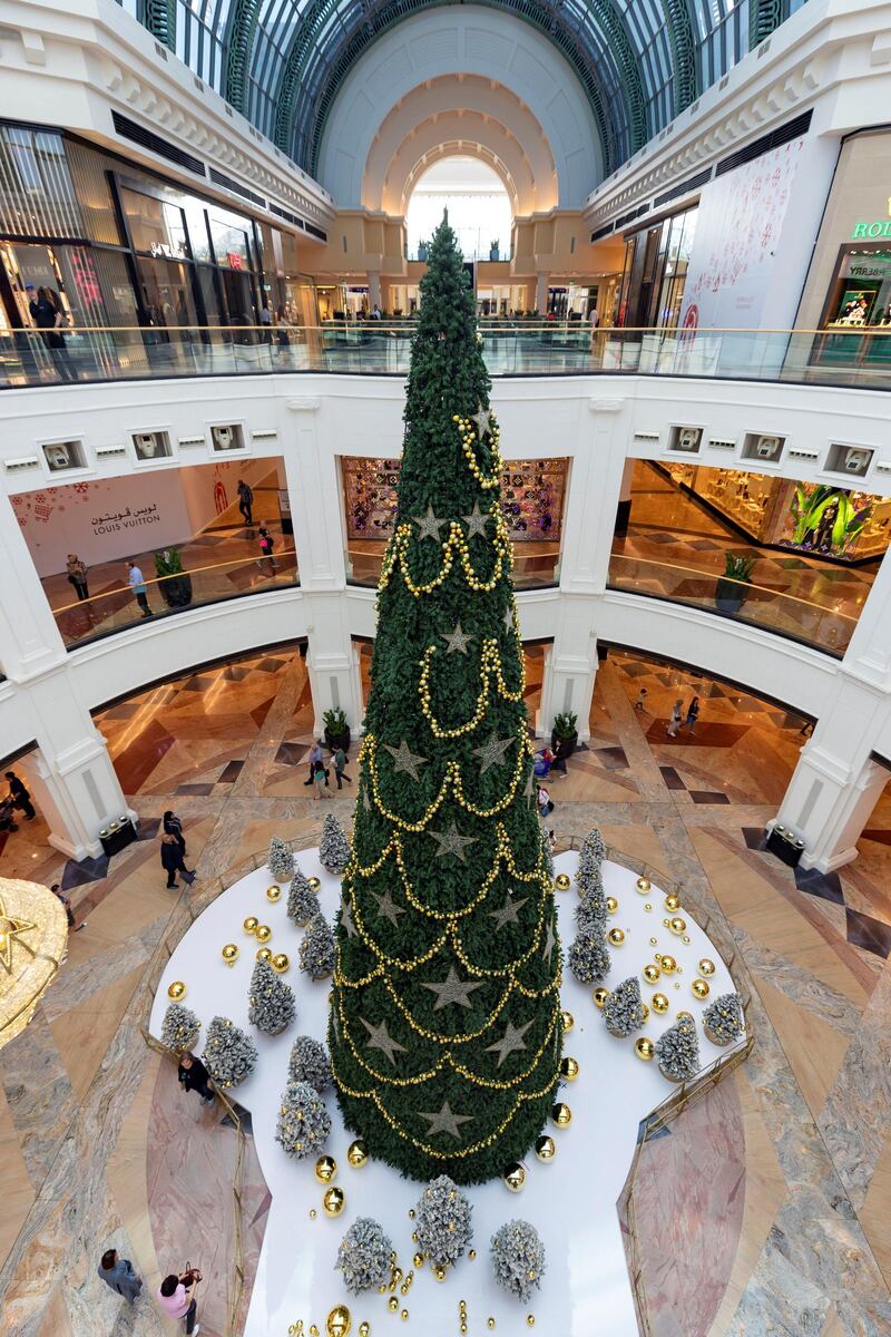Dubai, United Arab Emirates - Reporter: N/A: Photo project. Christmas decorations in Mall of the Emirates. Monday, December 9th, 2019. Mall of the Emirates, Dubai. Chris Whiteoak / The National