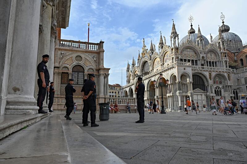 Ministers and bankers from the 19 richest countries and the European Union are meeting at St Mark's Square, Venice, in person for the first time since February 2020. AFP