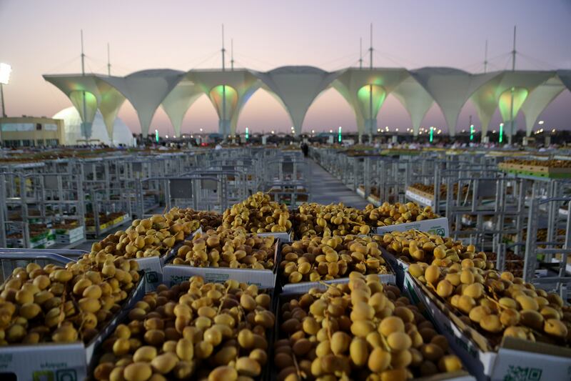 Thousands of dates have been picked, ready for customers to enjoy.