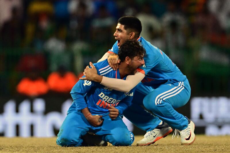 India's Kuldeep Yadav picked up five wickets to complete a big win over Pakistan. AFP