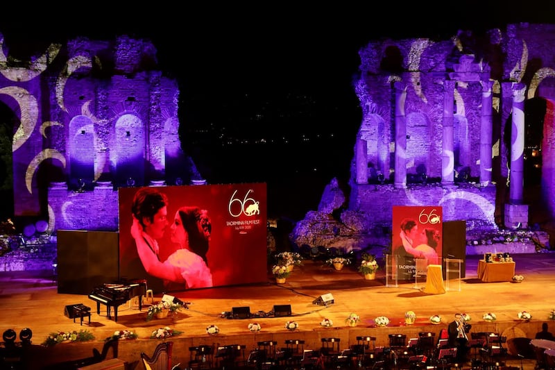 A general view of the closing night of the Taormina Film Festival. Getty Images