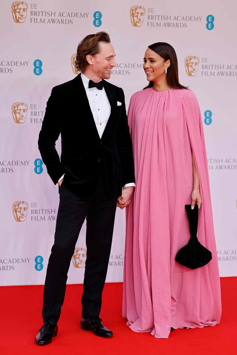 British actor Tom Hiddleston and British actress Zawe Ashton. AFP