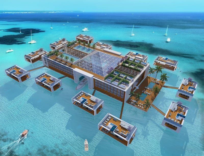 The luxury resort will have 156 rooms and suites, several restaurants, bars and a luxury spa
