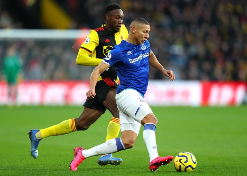 Centre forward: Richarlison (Everton) – His storming solo run led to Theo Walcott’s winner as Everton’s 10 men came from 2-0 down to beat Richarlison’s old club Watford. Getty Images