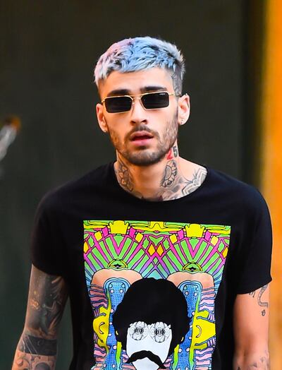 NEW YORK, NY - JUNE 28:  Singer Zayn Malik is seen walking in soho on June 28, 2018 in New York City.  (Photo by Raymond Hall/GC Images)
