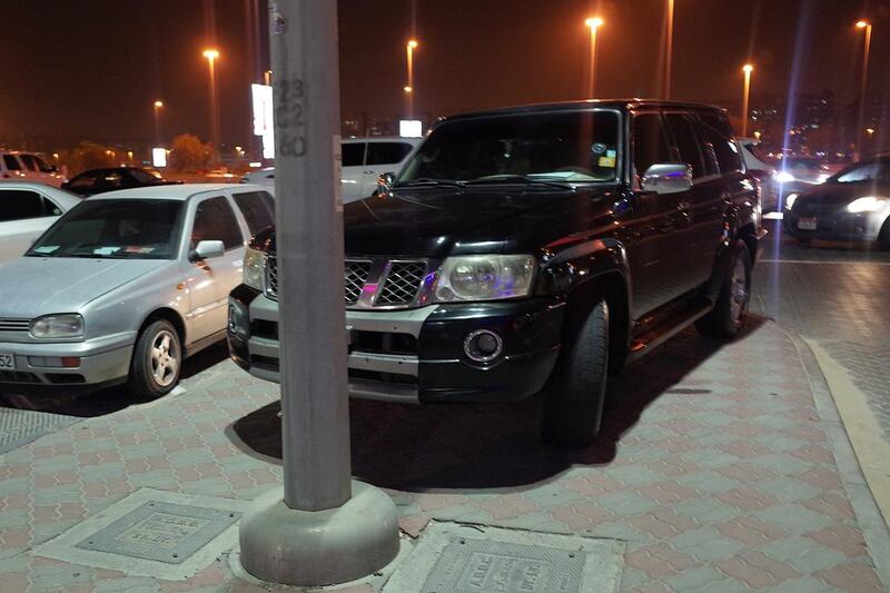 During Ramadan, the malls are open late and after iftar, many drivers head to the malls, which creates a lack of parking such as at Delma Mall.   Delores Johnson / The National