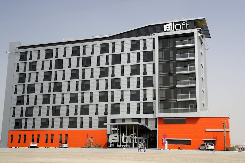 Aloft Dubai said the World Cup has increased hotel bookings across the UAE for November and beyond. Pawan Singh / The National  