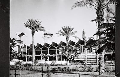 Al Bateen Airport, the second airport in Abu Dhabi and have been used by the public during the 70's and partly 80's. Archive Abu Dhabi Photos Black and White Courtesy Al Ittihad  *** Local Caption ***  000018.JPG