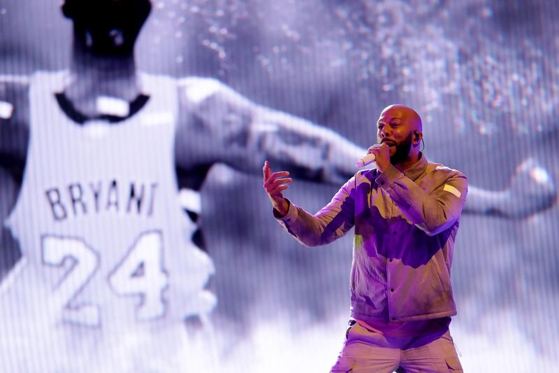 Common performs before the 69th NBA All-Star Game at the United Center. Getty
