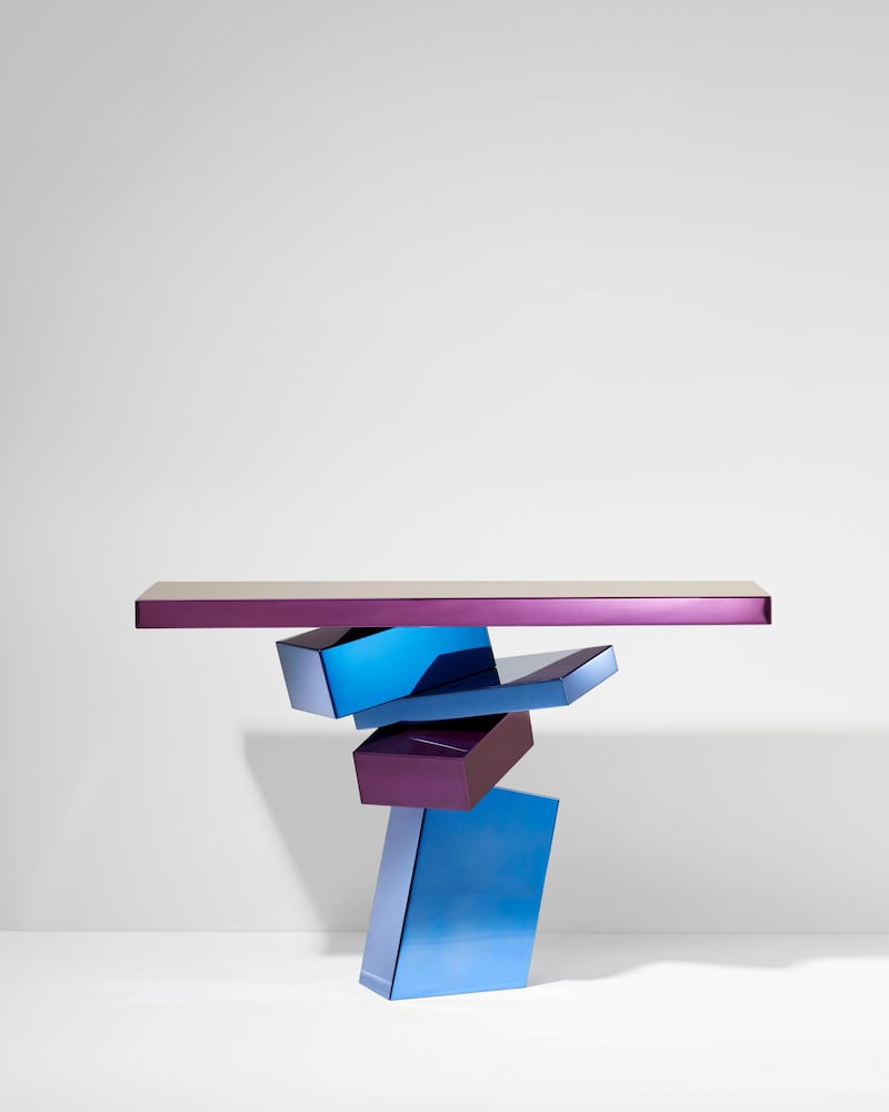 The Console Twist by French designer Herve Van der Straeten is expected to raise £12,000-£18,000. Courtesy Sotheby's