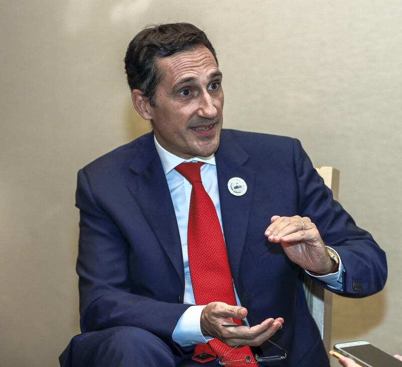 Abu Dhabi, U.A.E., November 27, 2018.  
Massimo Falcioni head of Etihad Credit  Insurance.
Victor Besa / The National
Section:  BZ
Reporter:  Dania Saadi