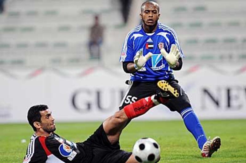 Al Jazira's Ali Kasheif only donned the gloves when his goalkeeper was sent off in an Under 12 match.