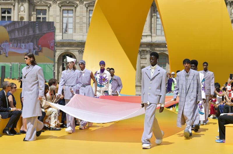 The Louis Vuitton show at Paris Fashion Week in 2022