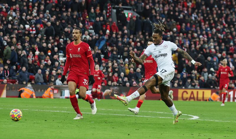 Ivan Toney  - 5: A quiet day for the 25-year-old, who was unable to put real pressure on Van Dijk. He shot straight at Alisson when free in the area. Reuters