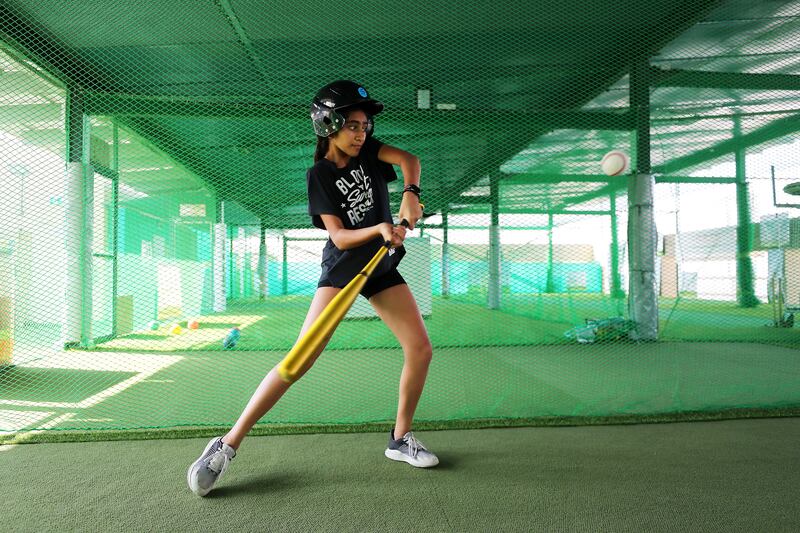 The facility has baseball hitting cages, and provides all safety gear and equipment.