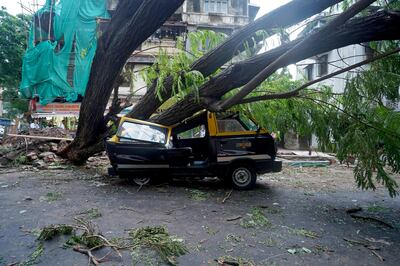 Damage from heavy winds due to Cyclone Tauktae in Mumbai. Reuters