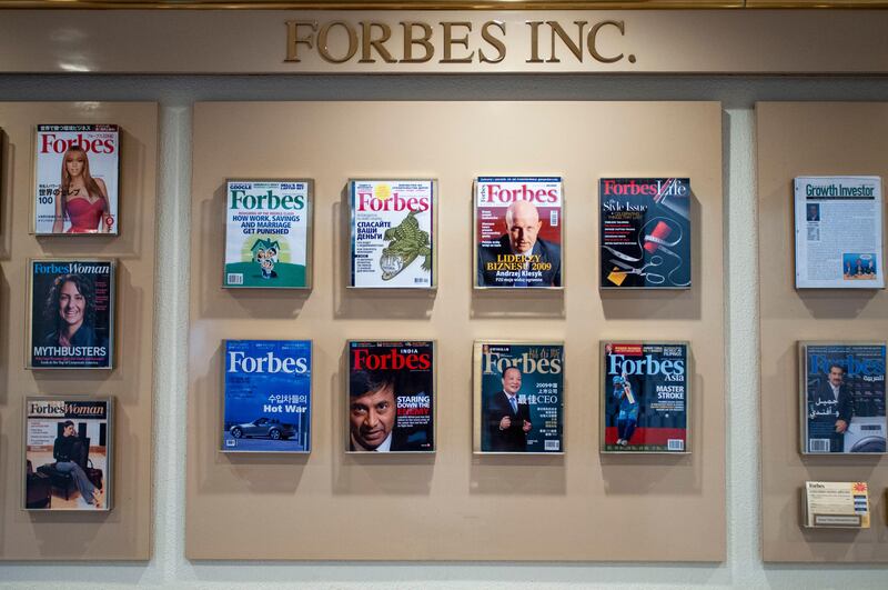 In 2014, Hong Kong-based Integrated Whale Media Investments acquired a majority stake in Forbes. Alamy