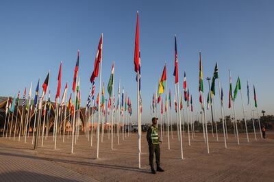 The venue for the annual meetings of the International Monetary Fund and World Bank in Marrakesh, Morocco. Bloomberg