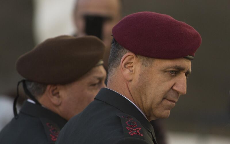 TEL AVIV, ISRAEL - JANUARY 15:  (ISRAEL OUT) New Israeli Chief of Staff Lt. Gen. Aviv Kochavi reviews an honor guard on January 15, 2019 in Tel Aviv, Israel. Lt. Gen. Aviv Kochavi was appointed Tuesday morning as the Israel Defense Forces' chief of staff, replacing Lt. Gen. Gadi Eisenkot.  (Photo by Lior Mizrahi/Getty Images)