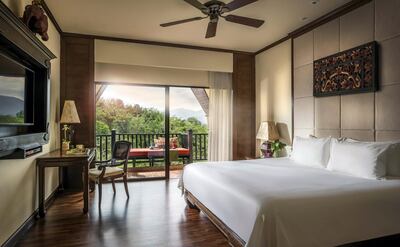 A deluxe three country view room. Anantara