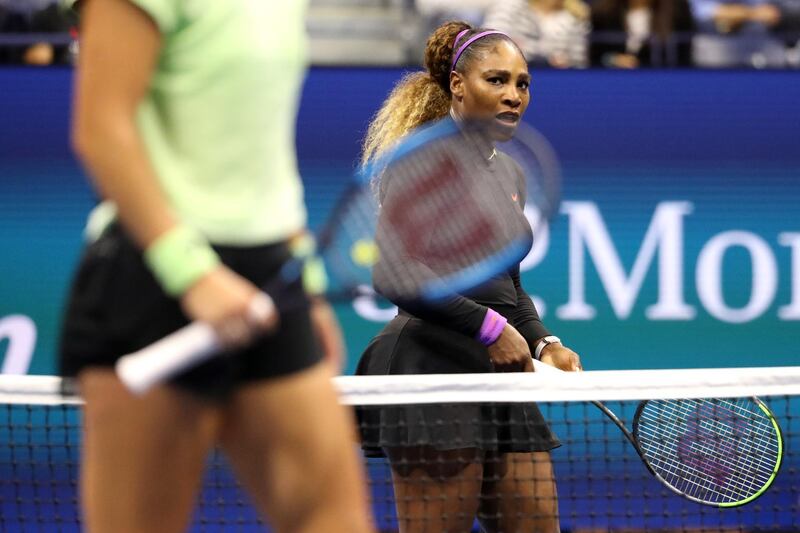 Serena Williams in action. AFP
