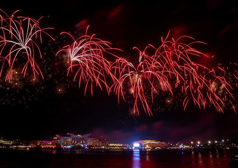 Fireworks above the Yas Bay waterfront mark Eid Al Fitr. 