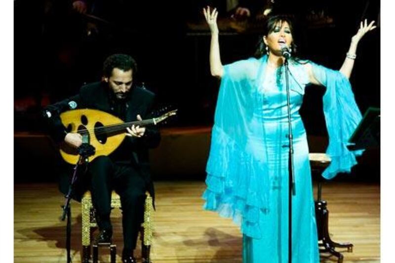 Latifa performs Naseer Shamma at Emirates Palace.