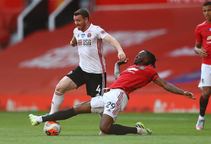 John Fleck – 5, It is no crime finishing second best in a midfield battle with Pogba and Fernandes, which is what happened. EPA