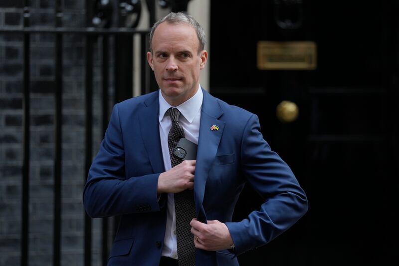 Dominic Raab said it had been a privilege to serve in government. Reuters