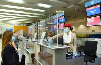 Emirates has introduced new safety protocols for travellers flying into or out of Dubai. Courtesy Emirates 