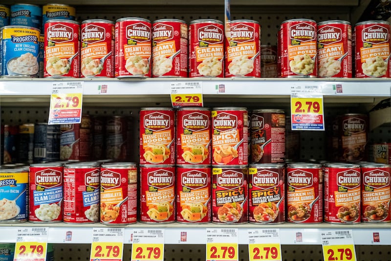 Food on sale in a US grocery store. AFP / Getty Images

