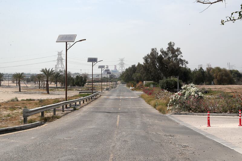 The roads and street lights of the old development remain. Pawan Singh / The National