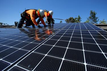 Solar panels can be installed on the roof of residential villas for Dh4,000 to Dh6,000 Reuters