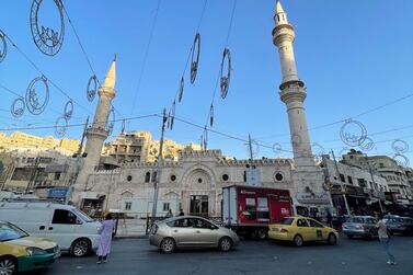 The Husseini Mosque square, where Bukhari merchants sold goods before the Bukhari Market was built in the early 1940s. Photo: Khaled Yacoub Oweis / The National
