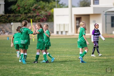 Dubai Irish girls' football team has seen a resurgence in interest among young players signing up. Credit: Tony Christian