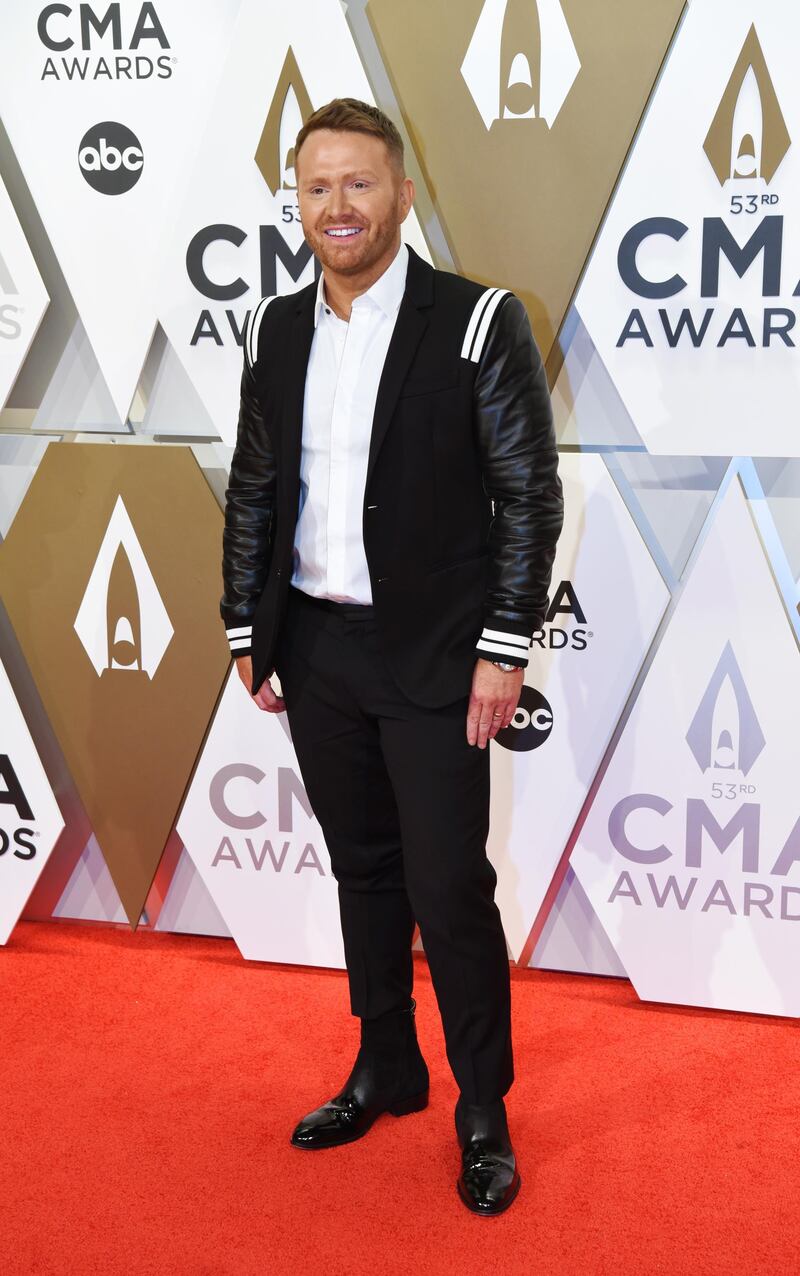 Shane McAnally arrives at the 53rd annual CMA Awards in Nashville on November 13, 2019. Reuters