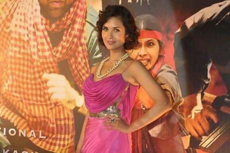 Esha Gupta says of her Chakravyuh part, "I took it as a challenge to play such a strong, straightforward role." IANS
