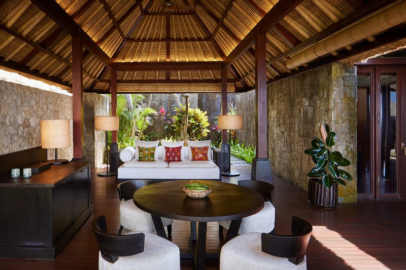 Inside, the villas are a blend of luxury and traditional Balinese charm