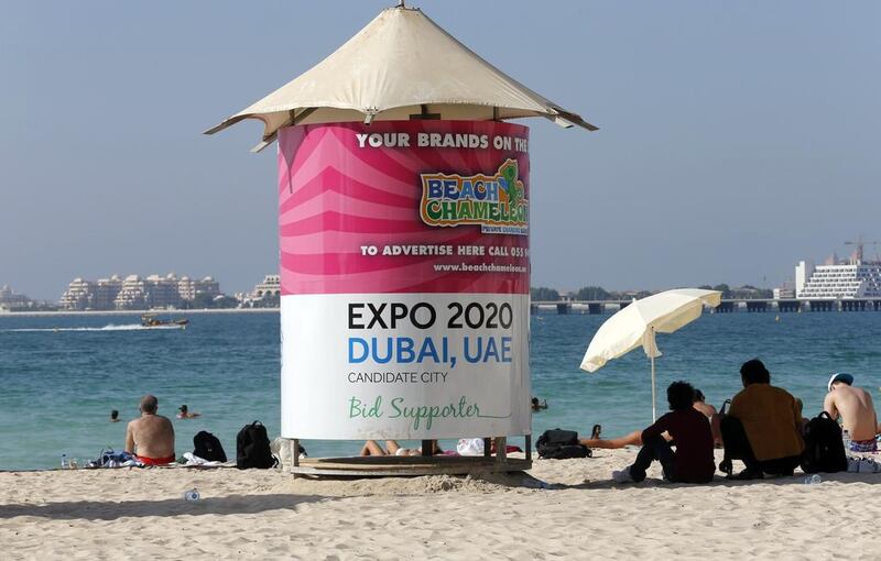 Foreign institutional investors bought US$718.9 million worth of UAE shares this year on positive sentiments regarding Dubai's bid for the World Expo 2020. Ahmed Jadallah / Reuters