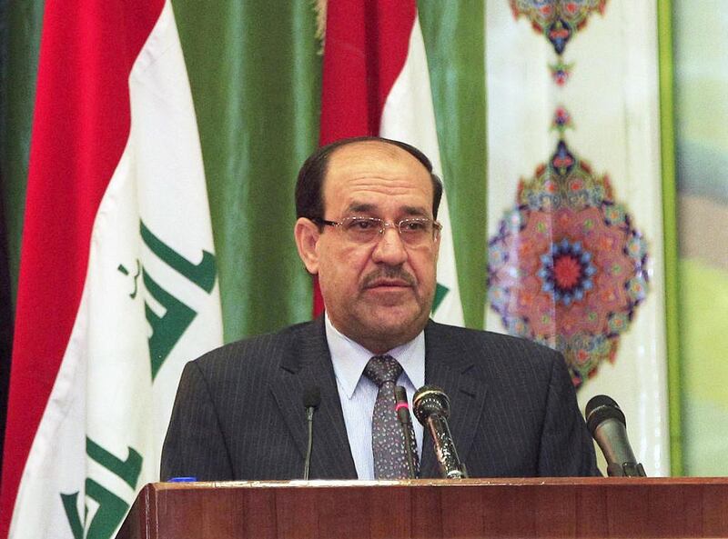 A reader says Iraq’s prime minister, Nouri Al Maliki, would do well to take lessons from history. AP Photo / Karim Kadim

