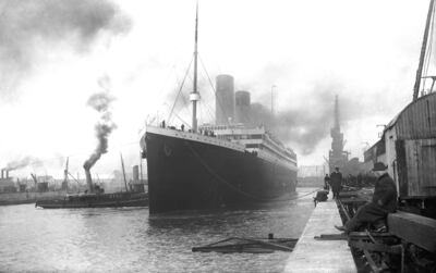 LONDON HQ OF WHITE STAR LINE OF TITANIC FAME NOW £100M ICONIC LUX-APARTMENT SCHEME. WhiteStarLiner, Titanic at Southampton, 1912. Photo Courtesy: Lawrie Cornish *** Local Caption ***  on22no-OceanicHouse4.jpg