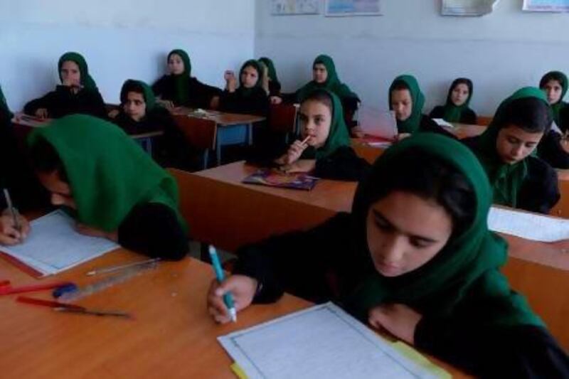 These Afghan schoolgirls are learning to imagine another destiny.
