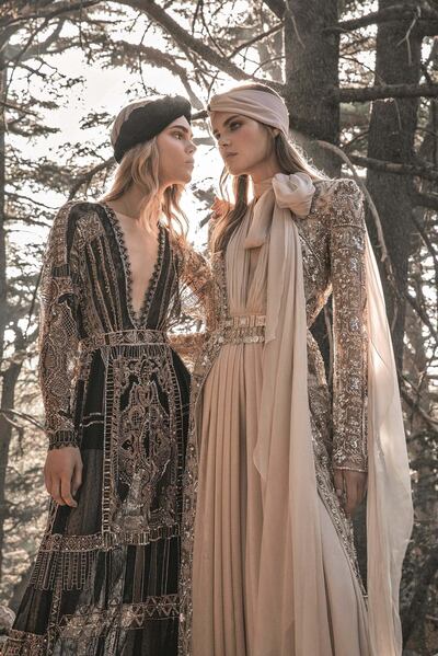AW19 haute couture collection at Barouk Natural Reserve. Photo by M Seif
