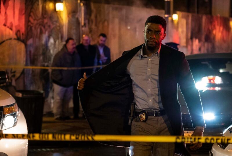 Chadwick Boseman plays an expert NYPD detectivein '21 Bridges'. STX Films