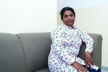 Renuka Sanjeewani was lured to the UAE from her native Sri Lanka by the promise of work but ended being held captive and forced to work for free. Victor Besa / The National Section